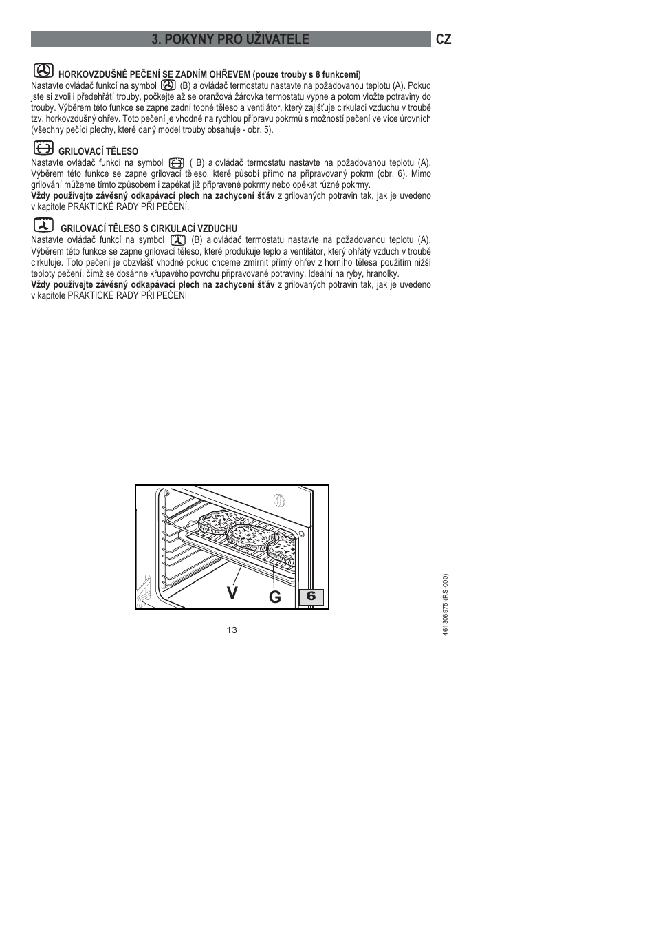 Cz 3. pokyny pro uživatele | Ardo HX 080 X User Manual | Page 13 / 256