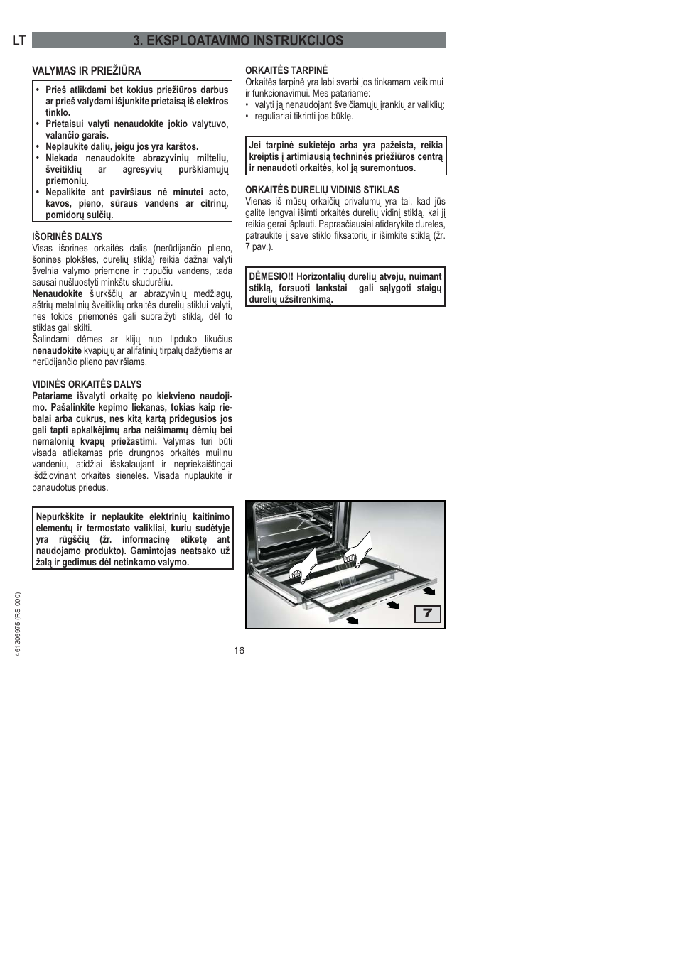Lt 3. eksploatavimo instrukcijos | Ardo HX 080 X User Manual | Page 142 / 256