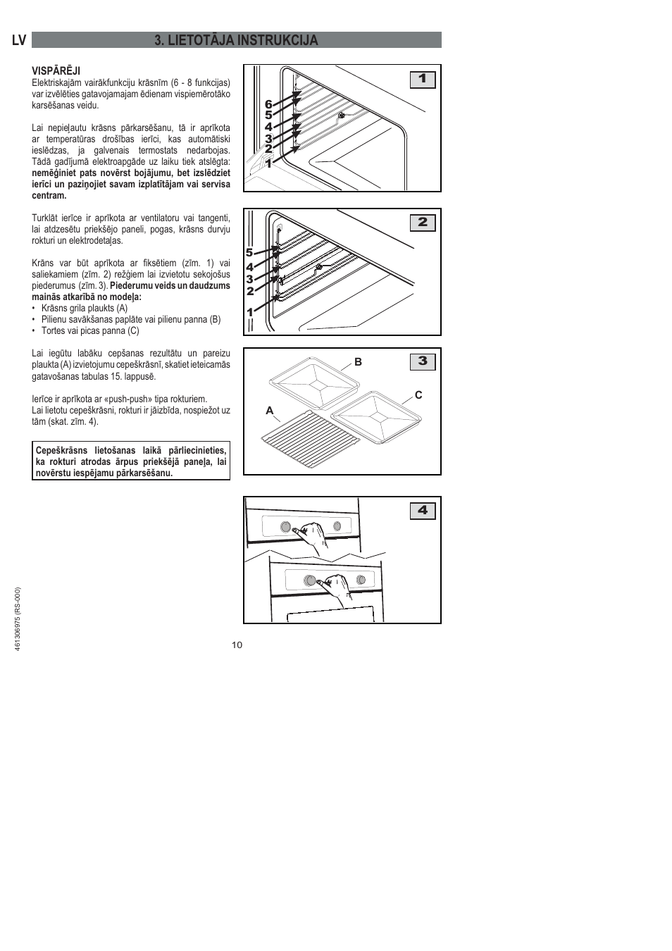 Lv 3. lietotāja instrukcija | Ardo HX 080 X User Manual | Page 154 / 256