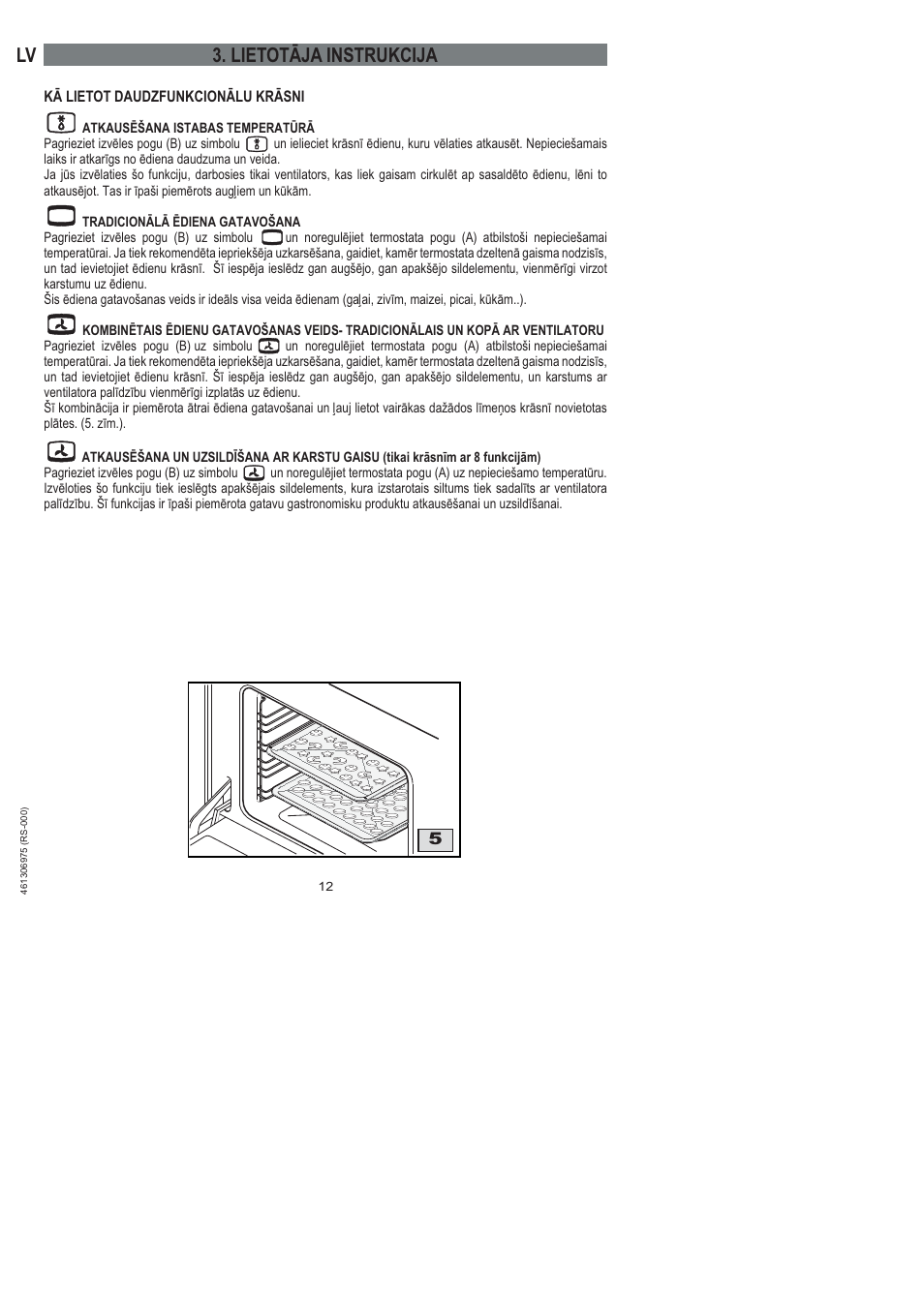 Lv 3. lietotāja instrukcija | Ardo HX 080 X User Manual | Page 156 / 256