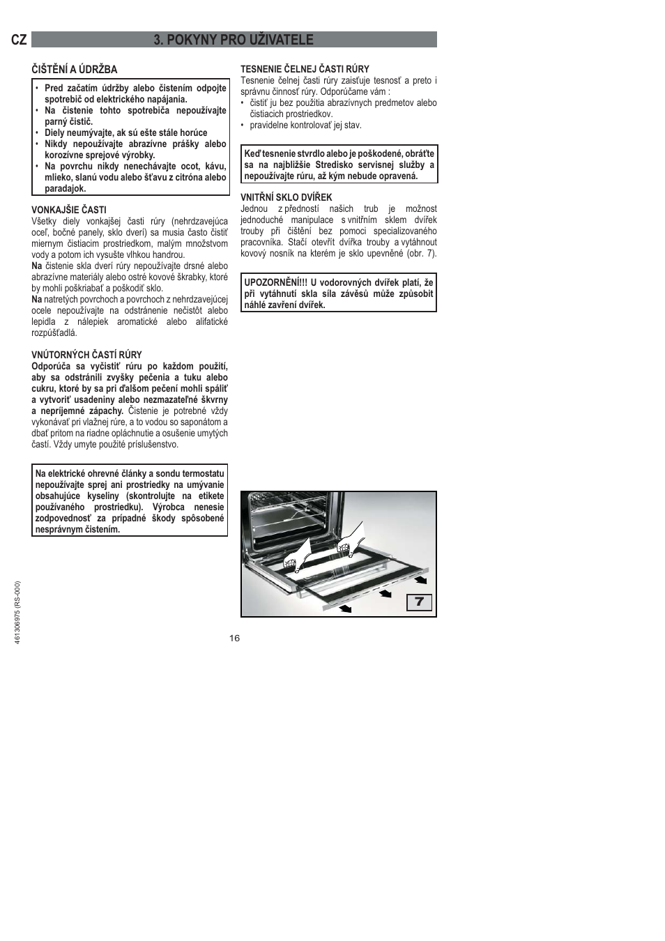 Cz 3. pokyny pro uživatele | Ardo HX 080 X User Manual | Page 16 / 256