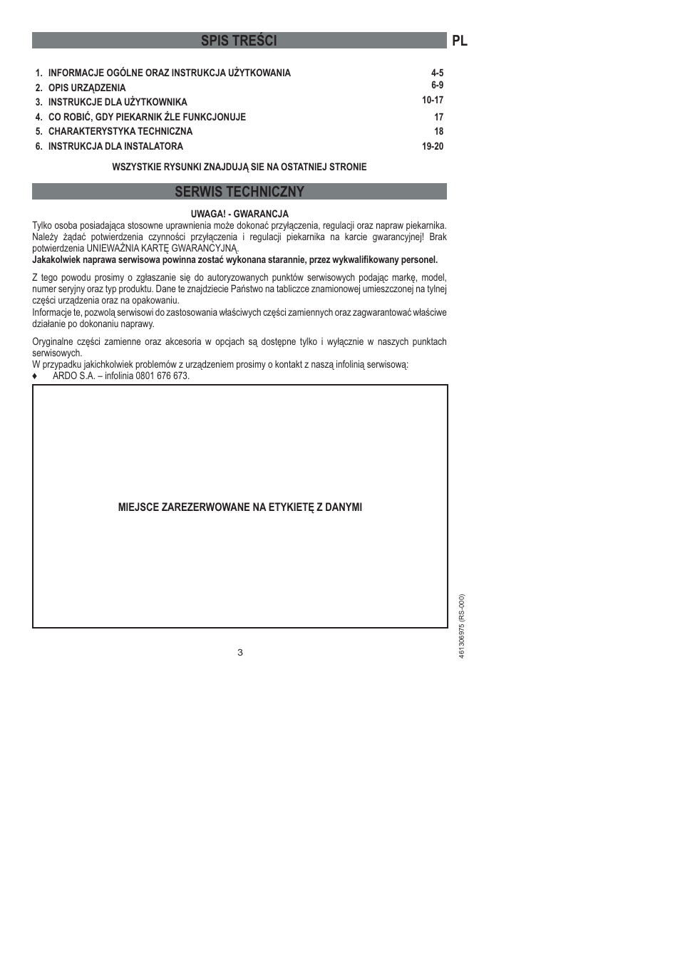 Ardo HX 080 X User Manual | Page 165 / 256