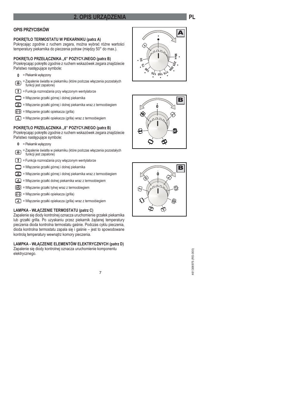 Pl 2. opis urządzenia | Ardo HX 080 X User Manual | Page 169 / 256