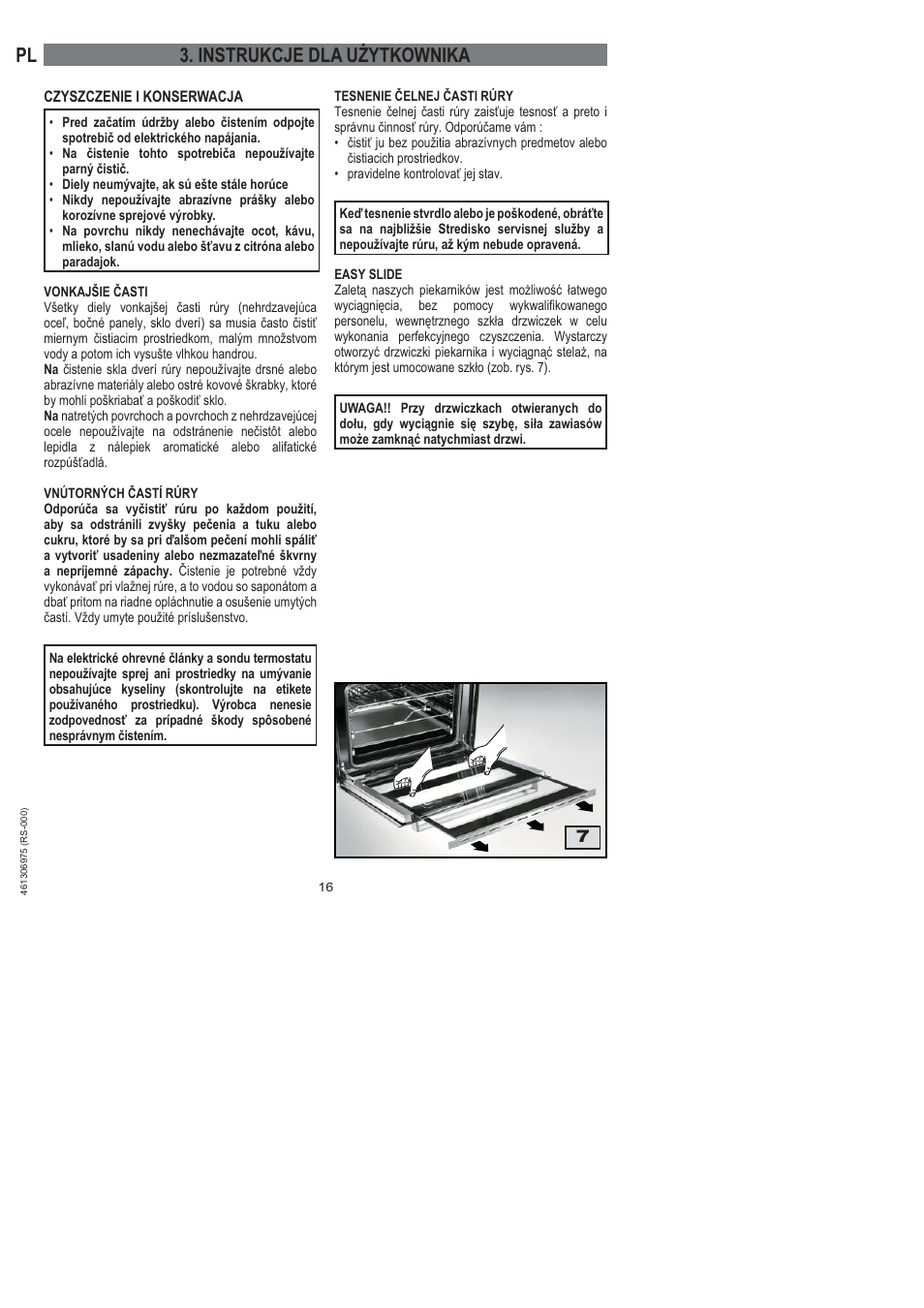 Pl 3. instrukcje dla użytkownika | Ardo HX 080 X User Manual | Page 178 / 256