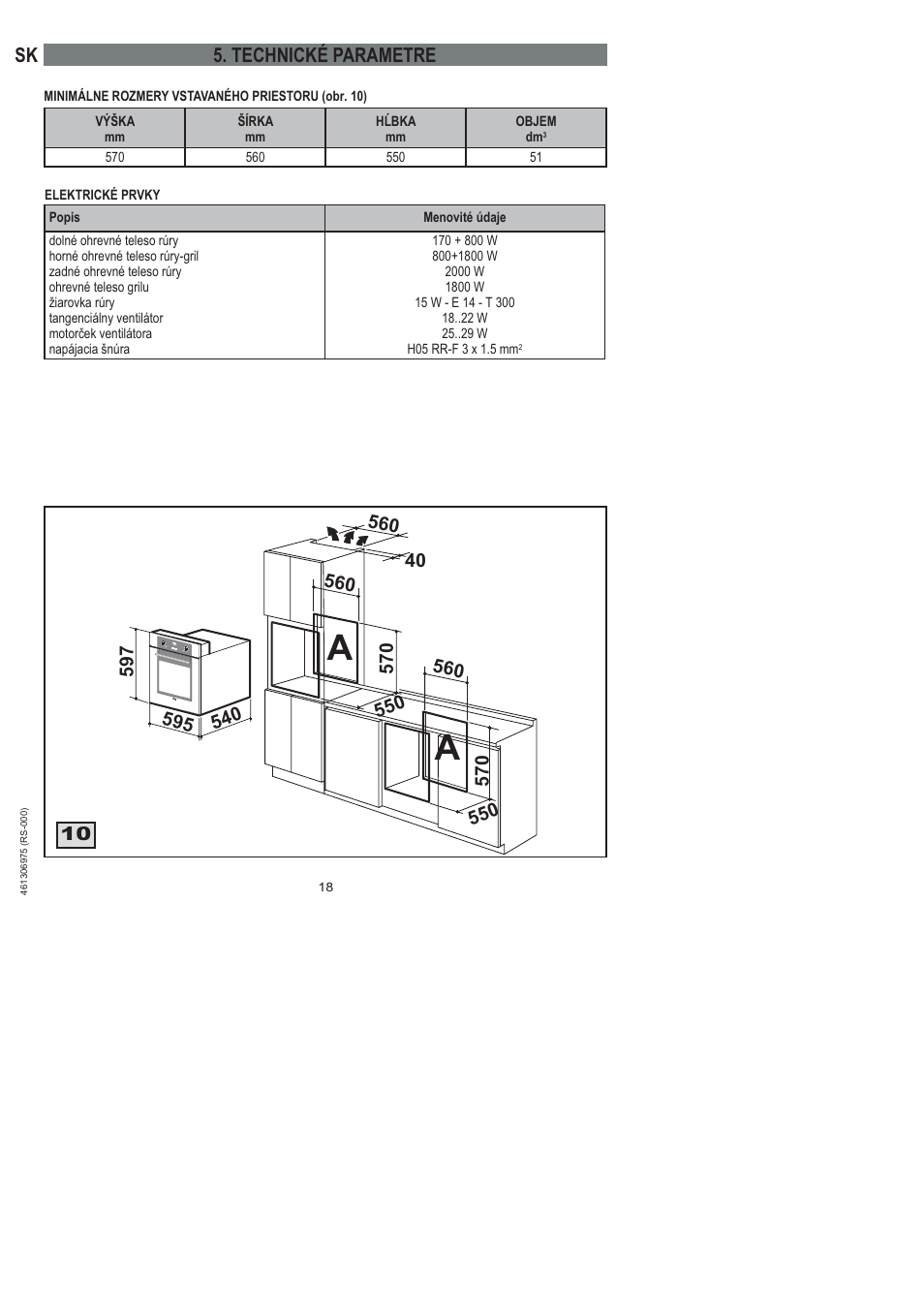 Technické parametre | Ardo HX 080 X User Manual | Page 234 / 256