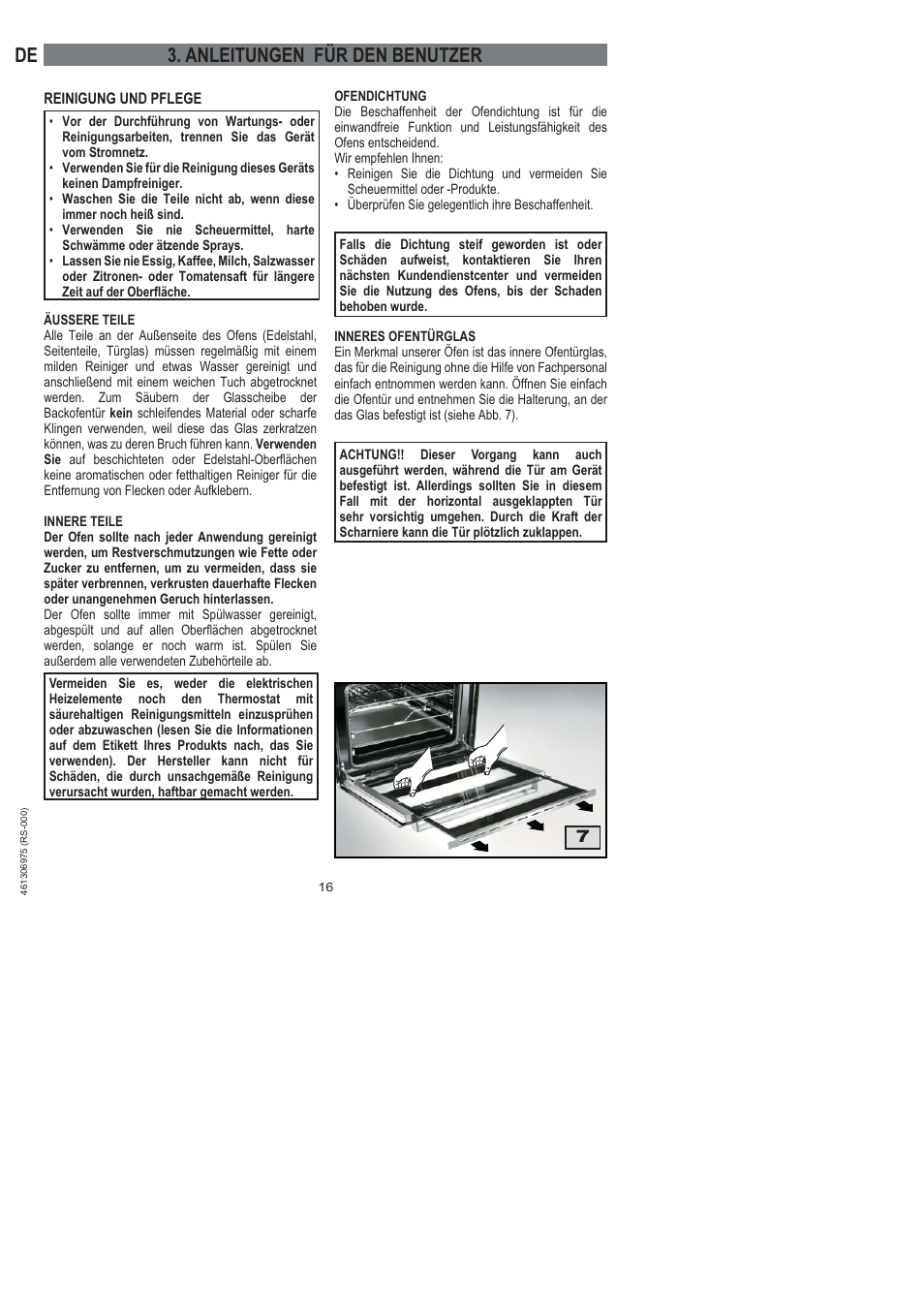 Anleitungen für den benutzer | Ardo HX 080 X User Manual | Page 34 / 256