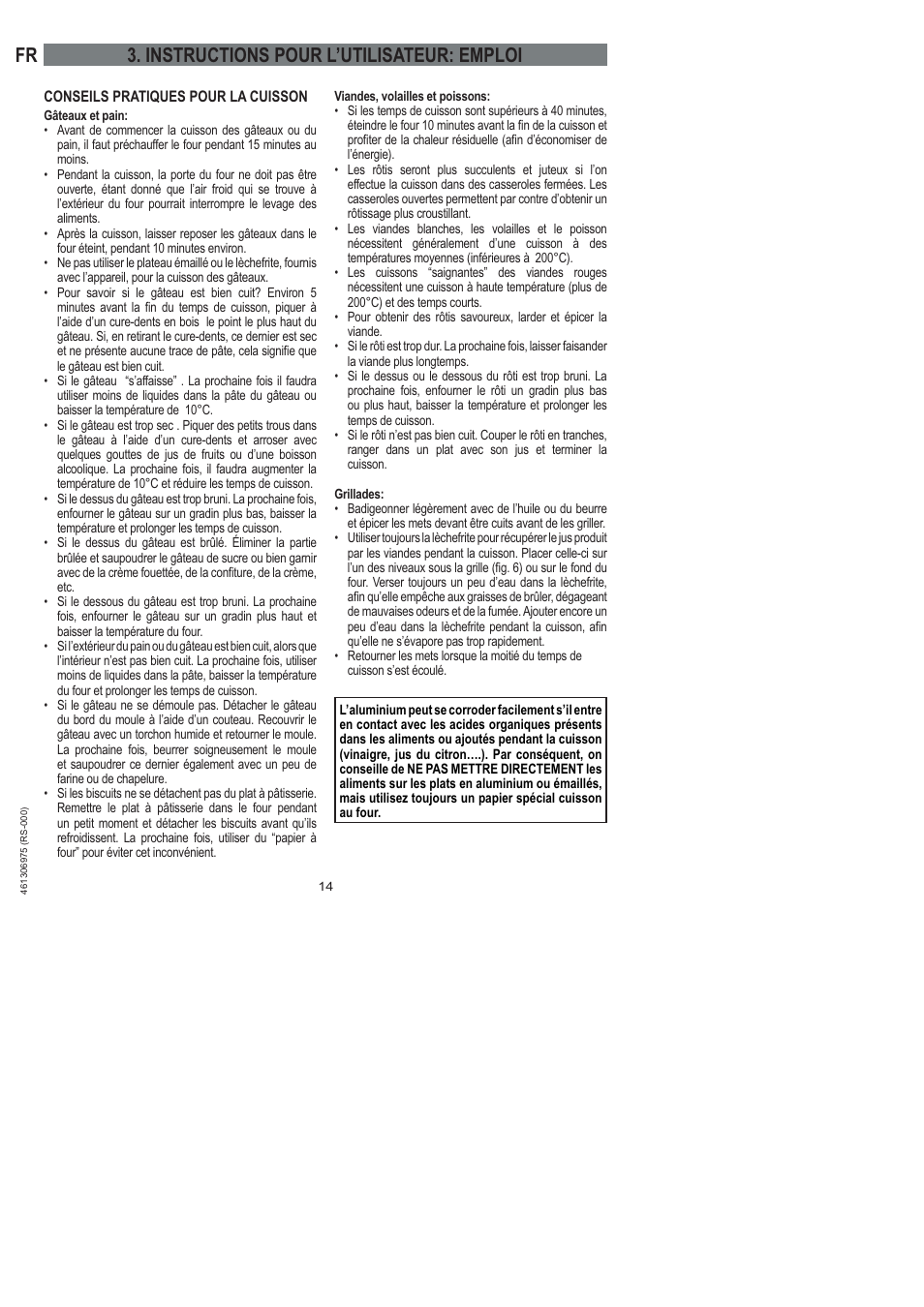 Instructions pour l’utilisateur: emploi | Ardo HX 080 X User Manual | Page 68 / 256