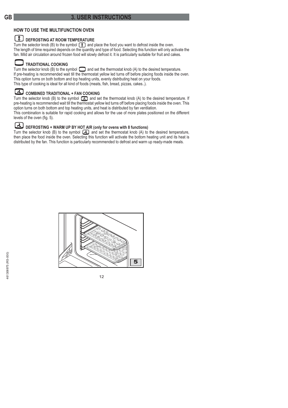 Gb 3. user instructions | Ardo HX 080 X User Manual | Page 84 / 256