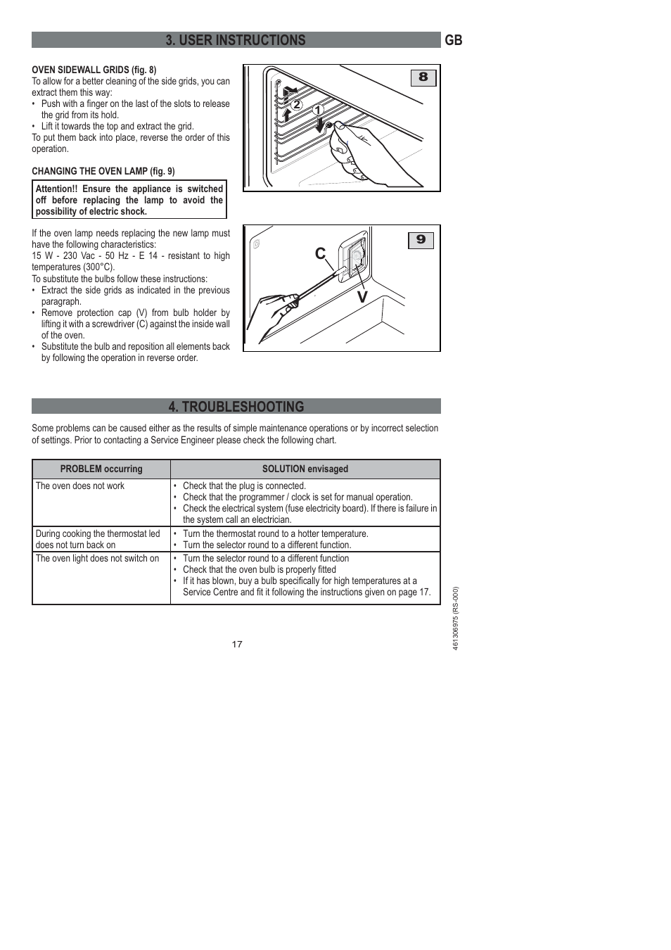 User instructions 4. troubleshooting | Ardo HX 080 X User Manual | Page 89 / 256