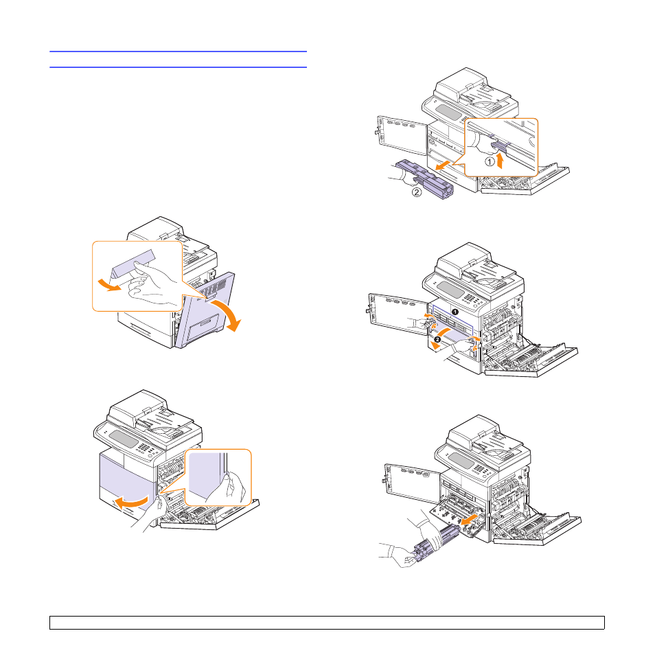 Replacing the imaging unit | Samsung CLX-8385ND Series User Manual | Page 104 / 201