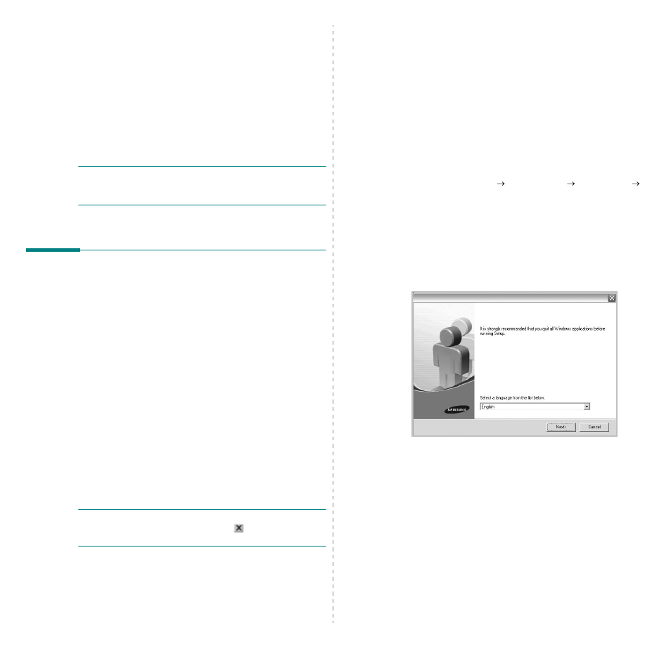 Installing printer software in windows, Installing printer software, Installing software for local printing | Chapter 1, Nstalling, Rinter, Oftware, Indows | Samsung CLX-8385ND Series User Manual | Page 155 / 201