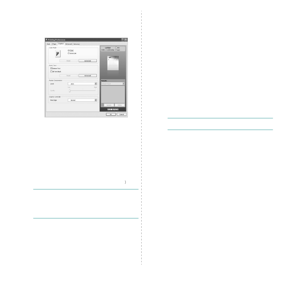 Graphics tab | Samsung CLX-8385ND Series User Manual | Page 168 / 201