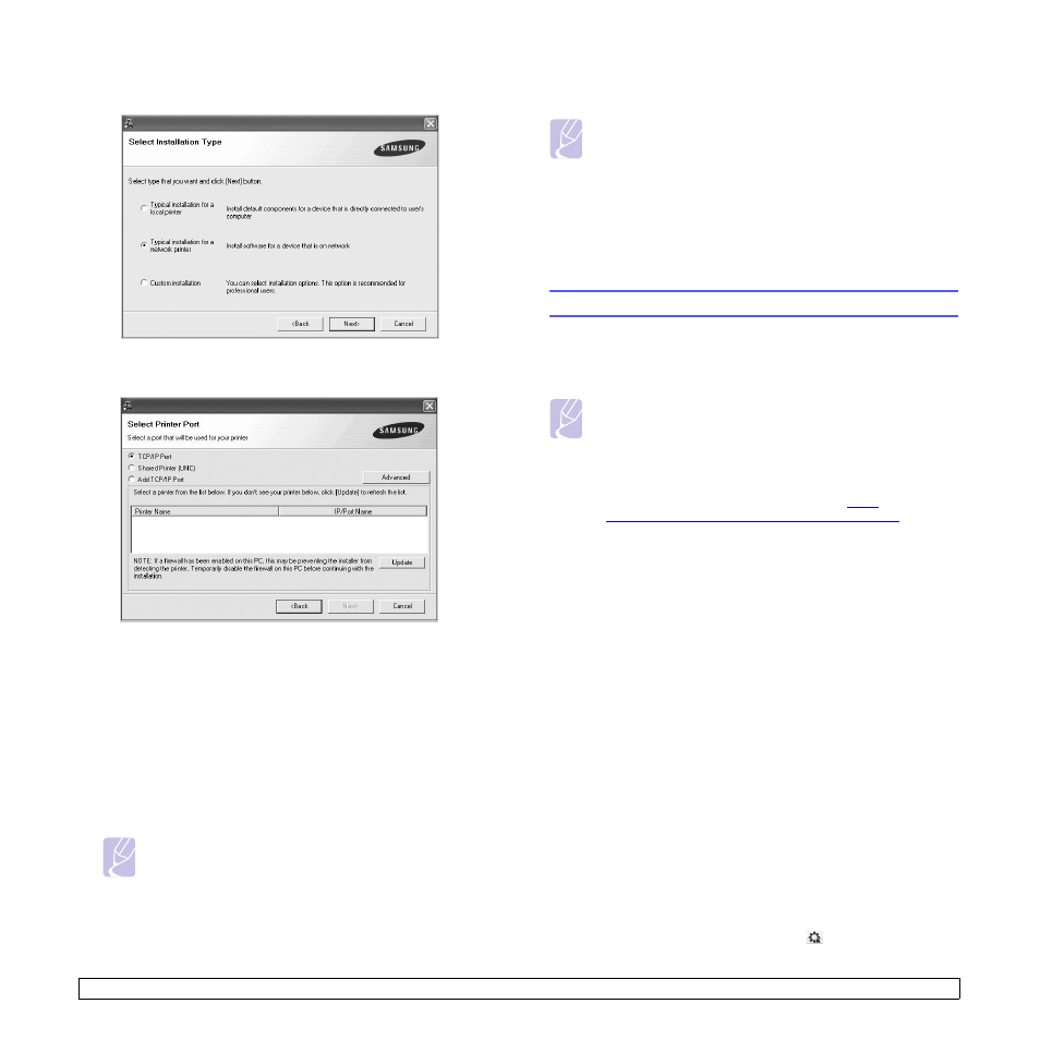 Using the setip program | Samsung CLX-8385ND Series User Manual | Page 32 / 201