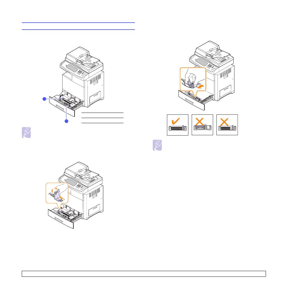 Changing the size of the paper in the paper tray | Samsung CLX-8385ND Series User Manual | Page 42 / 201