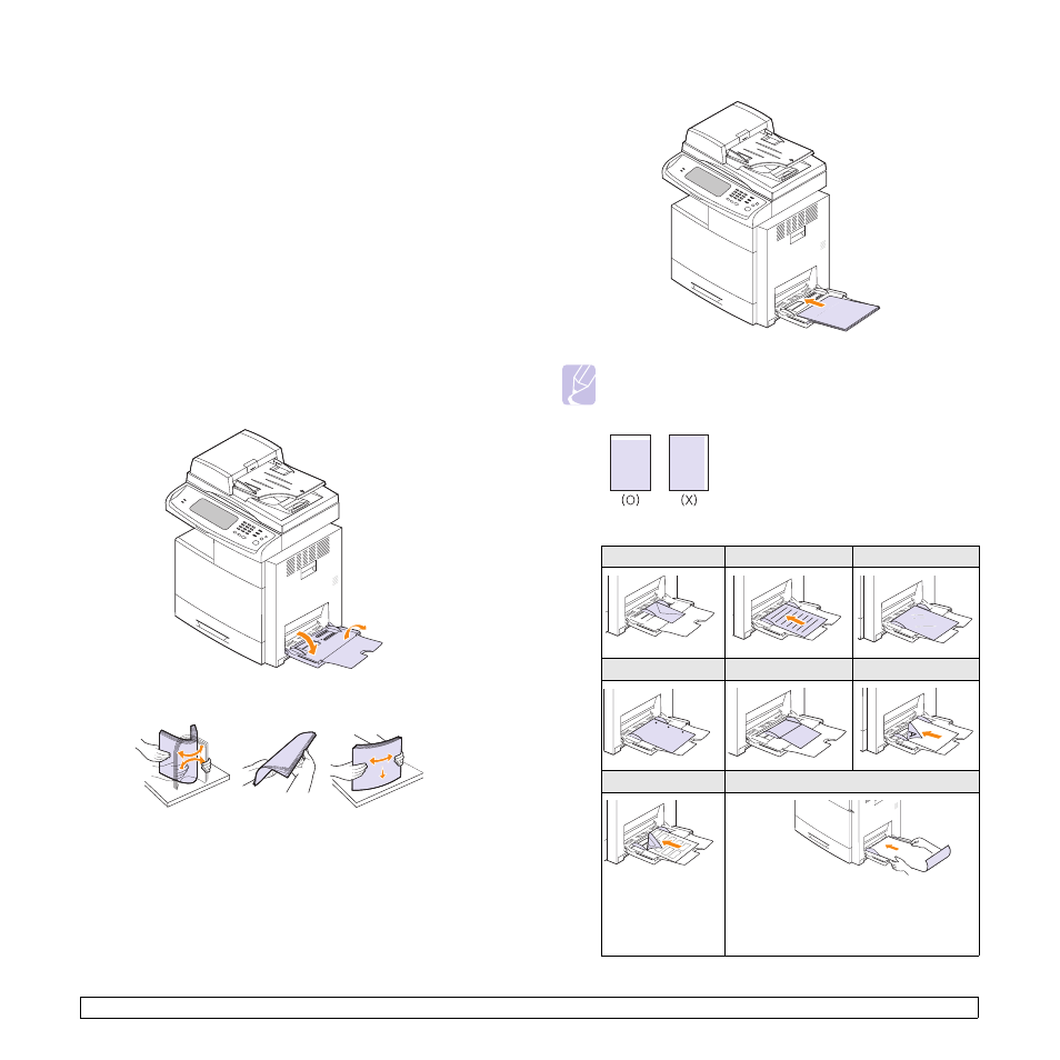 In the multi-purpose tray | Samsung CLX-8385ND Series User Manual | Page 44 / 201