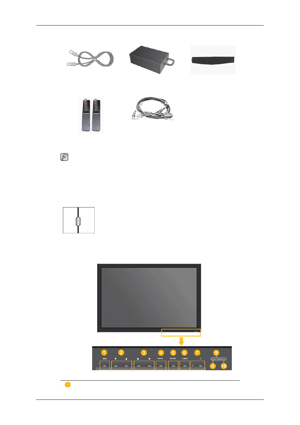 각부의 명칭 | Samsung SyncMaster 460FPN-2 User Manual | Page 11 / 99