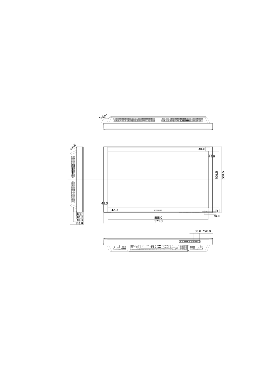 Mechanical layout(400fp-2, 400fpn-2), Mechanical layout, 네트웍 모델 사이즈 | Samsung SyncMaster 460FPN-2 User Manual | Page 19 / 99