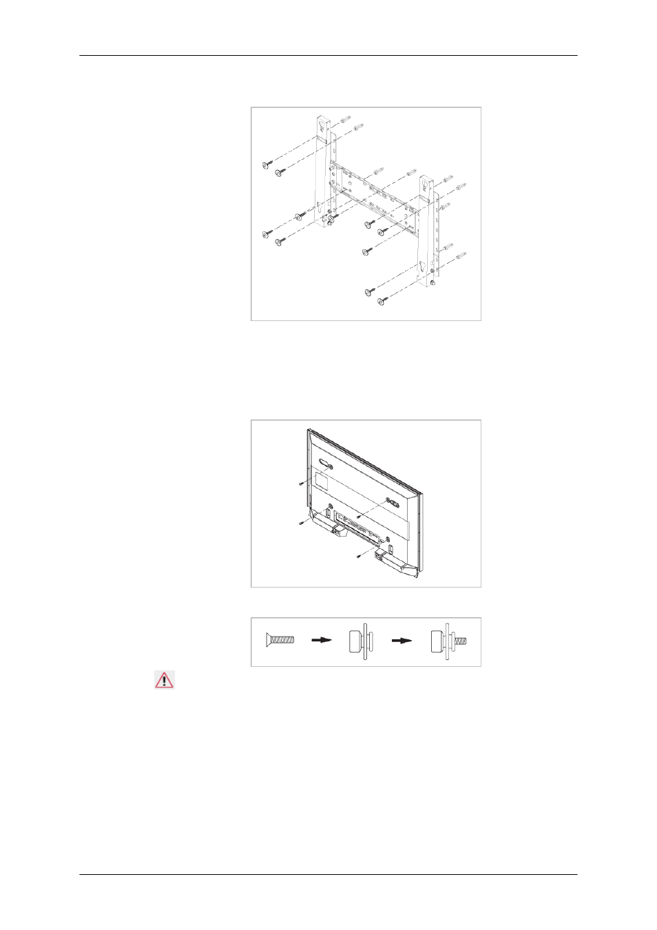 본체를 벽걸이 브라켓에 고정하는 방법 | Samsung SyncMaster 460FPN-2 User Manual | Page 29 / 99