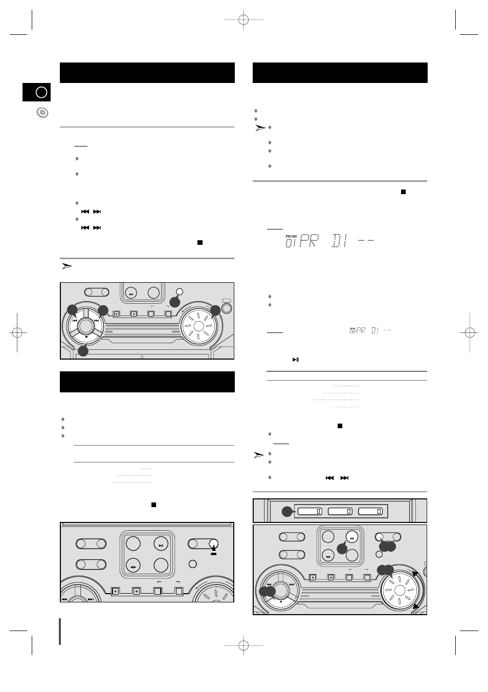 Shuffle play function, Repeating one or all tracks, Programming the order of playback | 12 3 shuffle play function, Repeating one or all tracks on the compact discs | Samsung MAX-ZL65GBR User Manual | Page 14 / 27