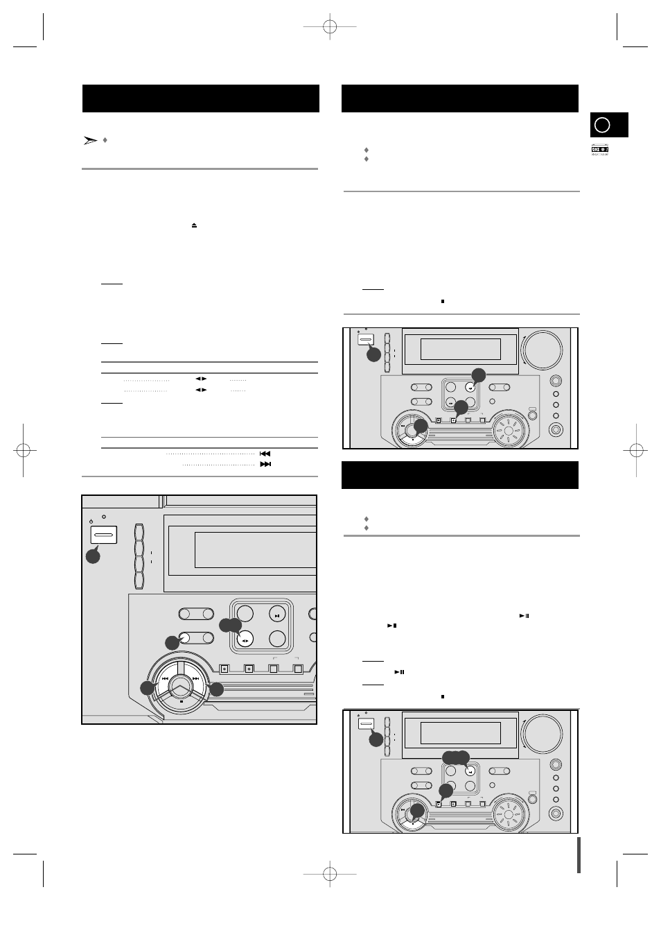 Tape deck, Listening to a cassette, Cd synchro record feature | Recording a compact disc | Samsung MAX-ZL65GBR User Manual | Page 19 / 27