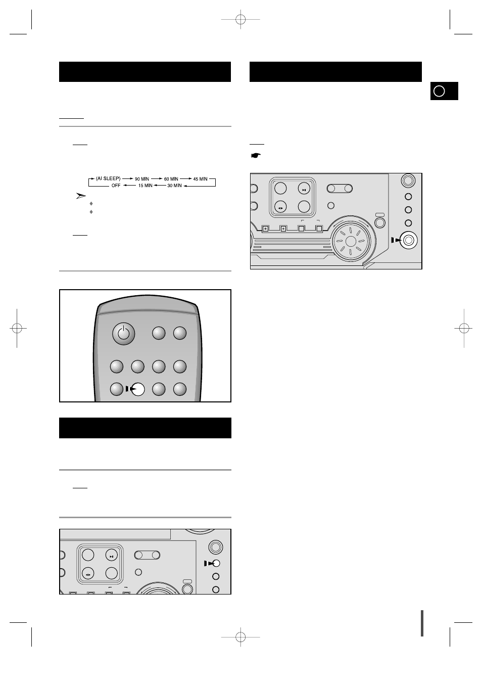 Setting the system to switch off, Super bass sound, Connecting headphones | 12 super bass sound, Setting the system to switch off automatically | Samsung MAX-ZL65GBR User Manual | Page 23 / 27