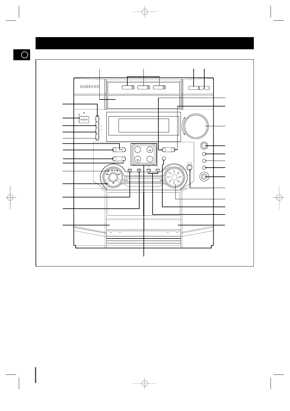 Installing your mini-compact system, Front panel view | Samsung MAX-ZL65GBR User Manual | Page 4 / 27