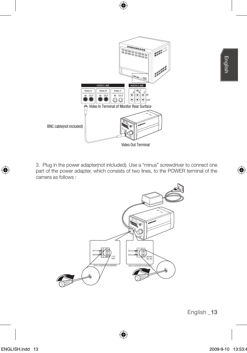 English _1, English | Samsung SCC-C4255P User Manual | Page 13 / 37