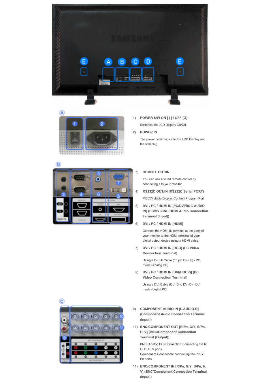 Samsung 460DX User Manual | Page 14 / 90