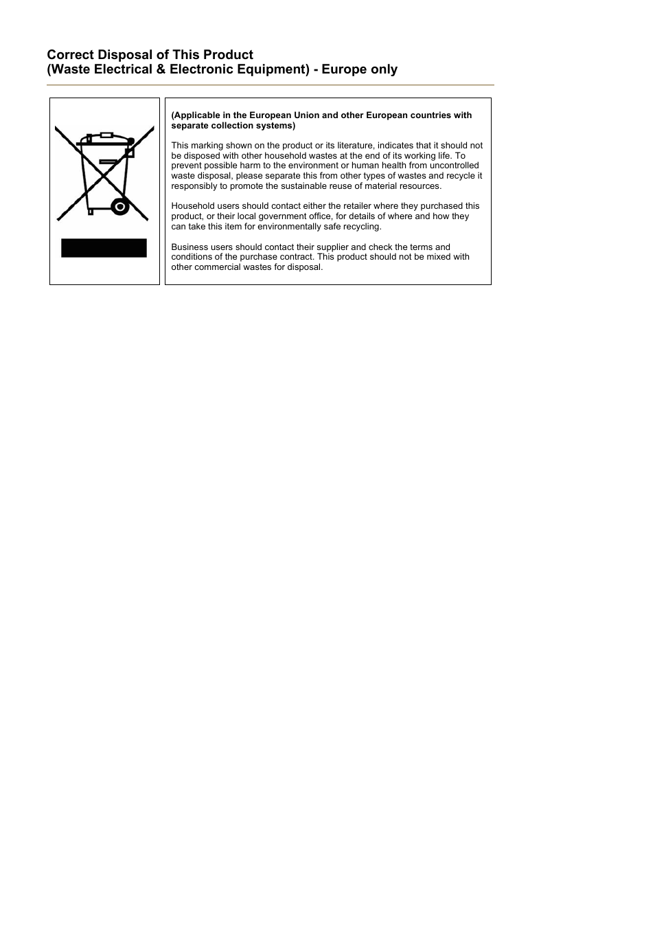 Correct disposal | Samsung 205BW User Manual | Page 63 / 63