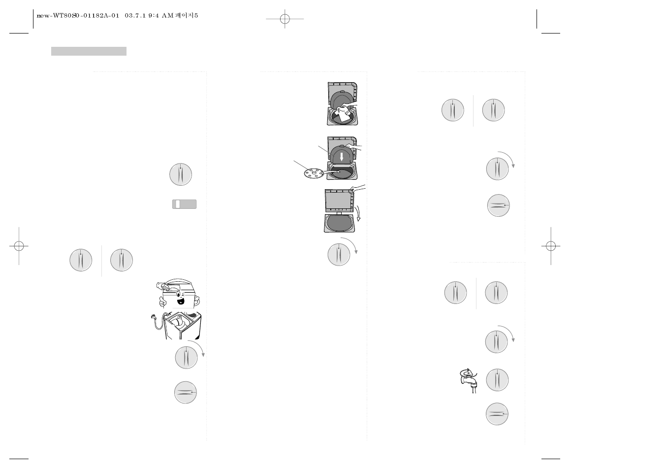 Washing procedure | Samsung WT80S2SG User Manual | Page 5 / 7