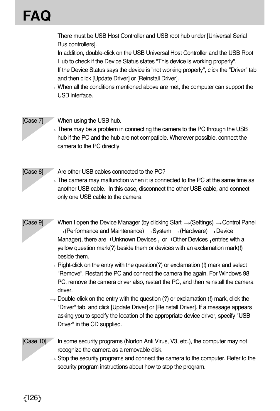 Samsung Digimax A55W User Manual | Page 126 / 132