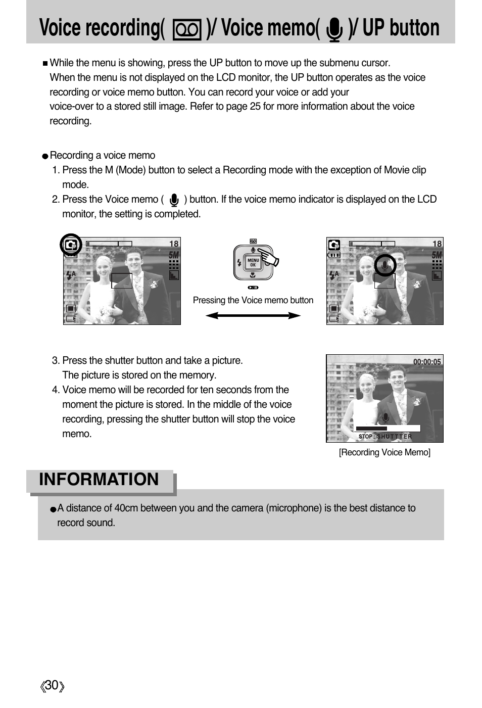 Information | Samsung Digimax A55W User Manual | Page 30 / 132