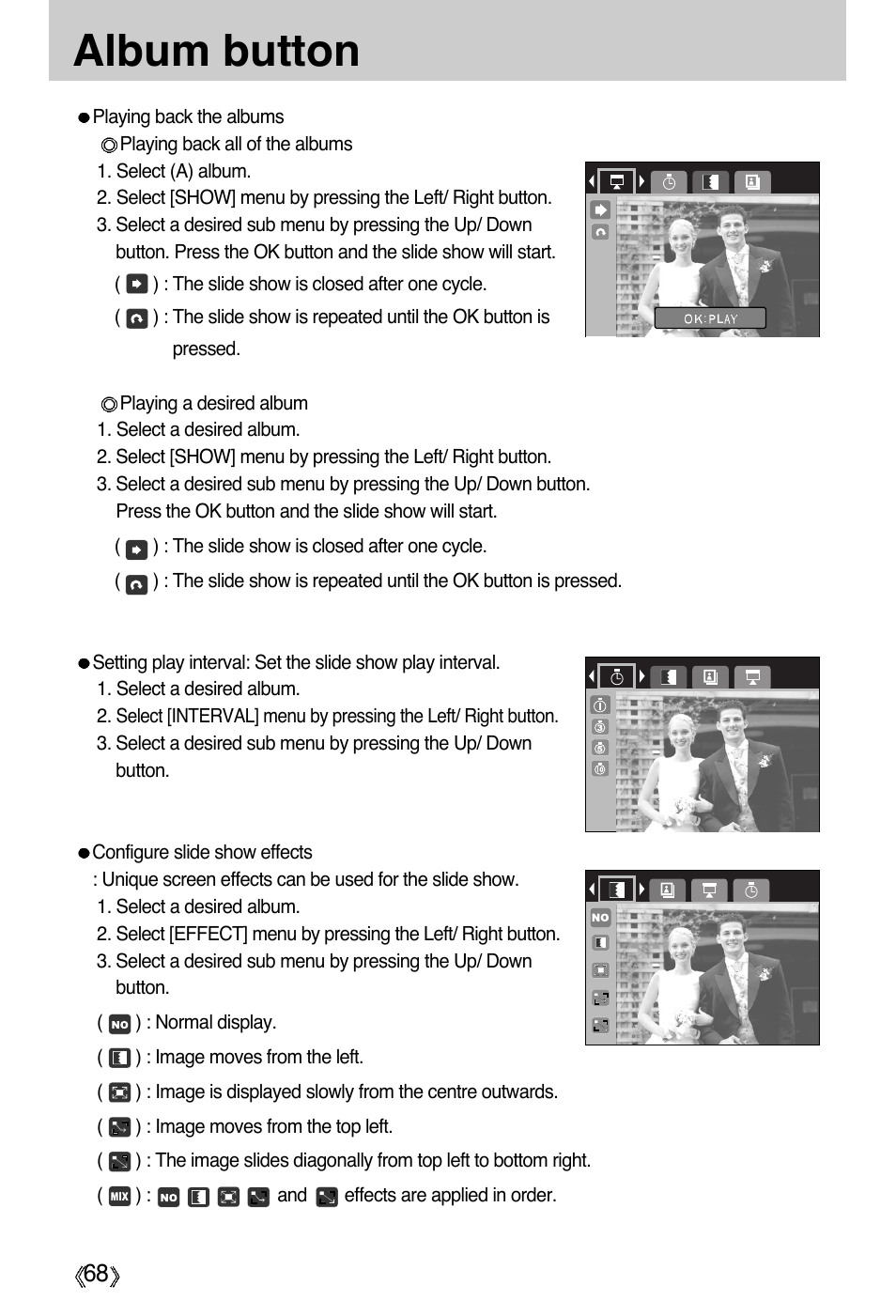 Album button | Samsung Digimax A55W User Manual | Page 68 / 132