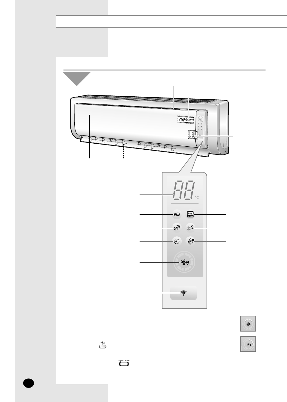 Name of each part, Indoor unit | Samsung AS09HPBN User Manual | Page 4 / 28