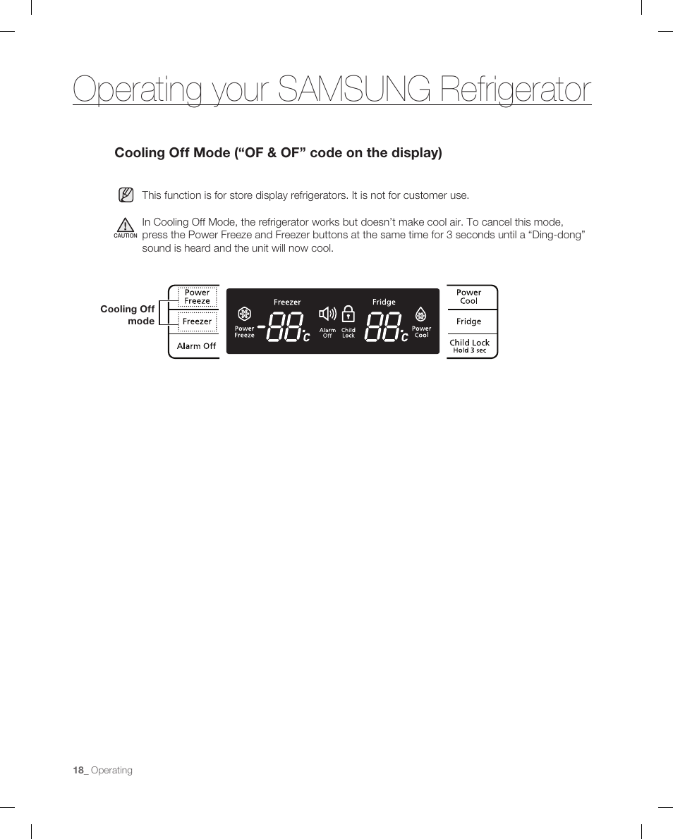 Operating your samsung refrigerator | Samsung RB214AB User Manual | Page 18 / 28