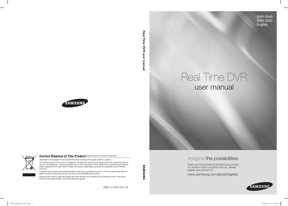 Samsung SHR-5040 User Manual | 92 pages