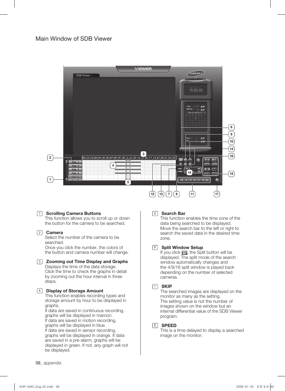 Main window of sdb viewer | Samsung SHR-5040 User Manual | Page 62 / 92