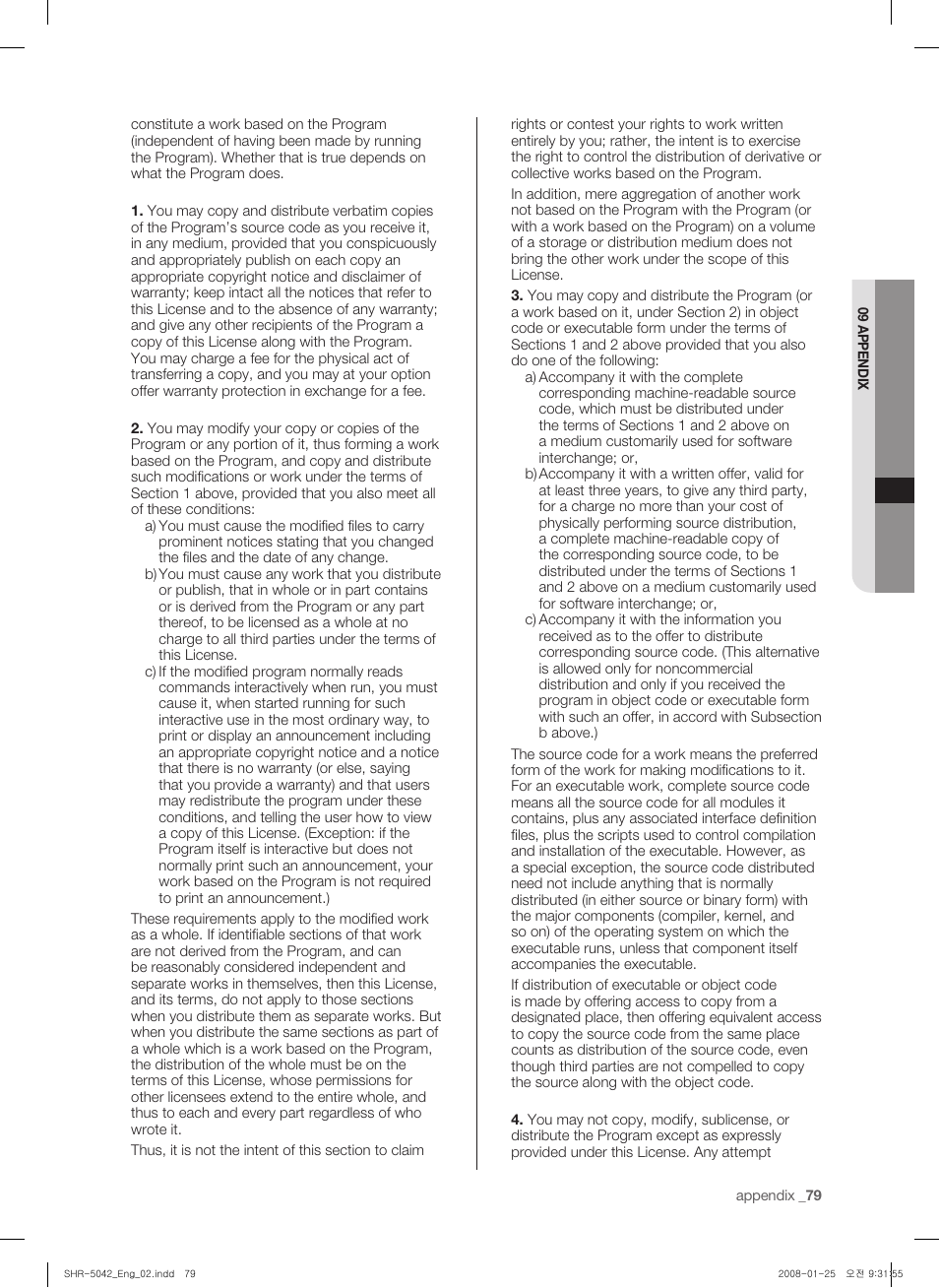 Samsung SHR-5040 User Manual | Page 83 / 92