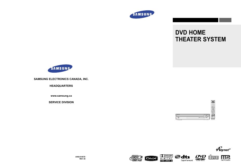 Samsung HT-X50  EN User Manual | 35 pages
