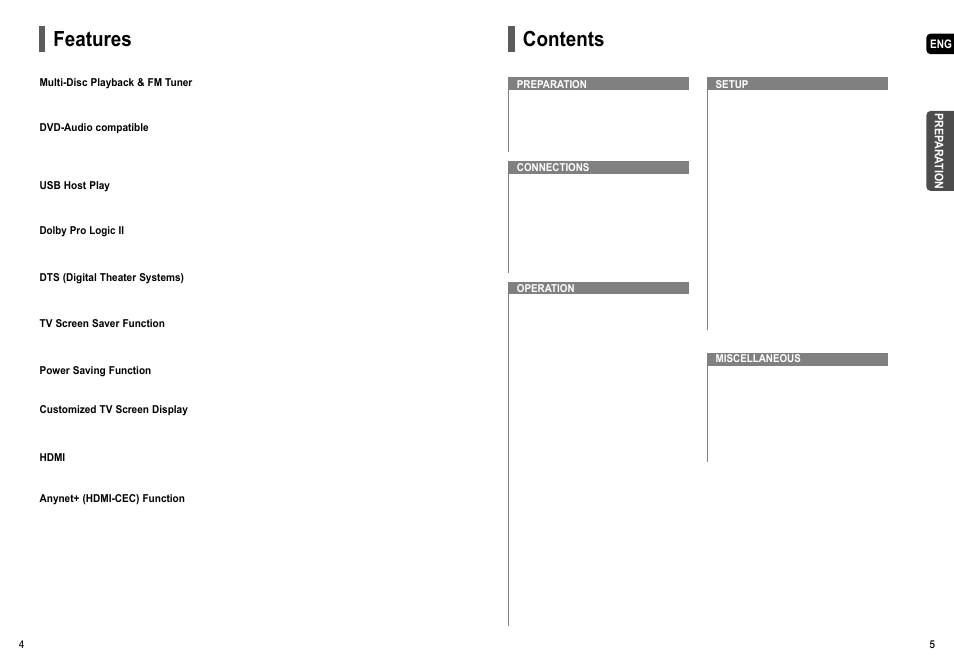 Samsung HT-X50  EN User Manual | Page 3 / 35