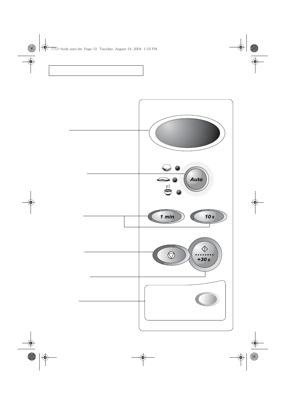 Your new microwave, Control panel buttons | Samsung DE7711 User Manual | Page 12 / 18