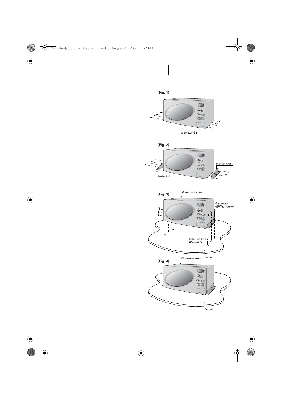 Installation(continued) | Samsung DE7711 User Manual | Page 8 / 18