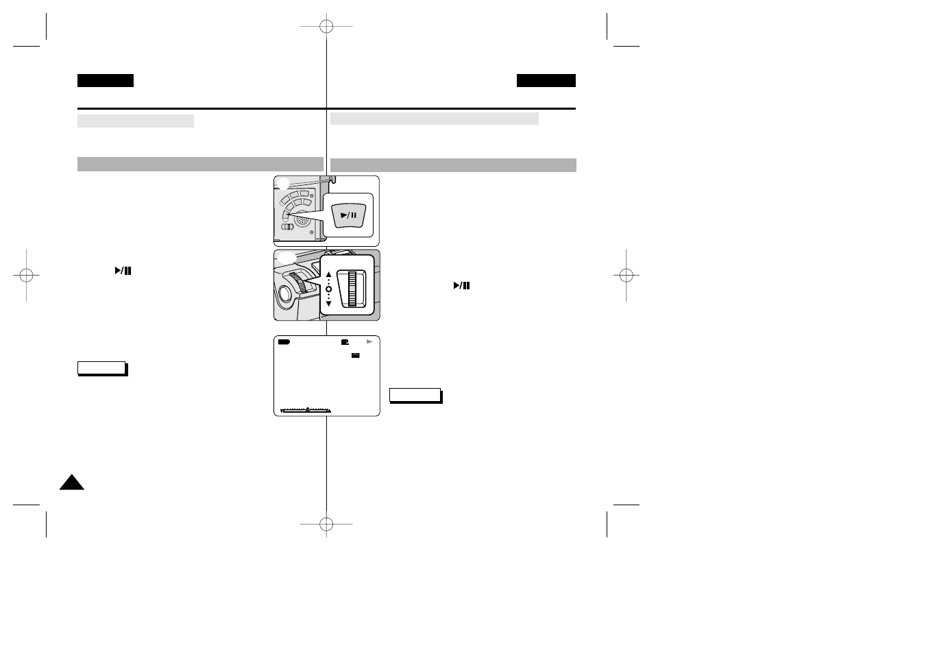 Basic recording, Grabación básica | Samsung VP-D34(i) User Manual | Page 34 / 107