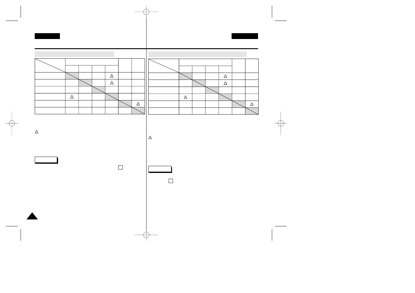 Advanced recording, Grabación avanzada | Samsung VP-D34(i) User Manual | Page 36 / 107