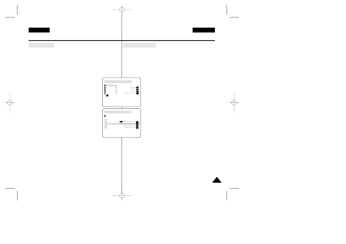 Advanced recording, Grabación avanzada | Samsung VP-D34(i) User Manual | Page 39 / 107