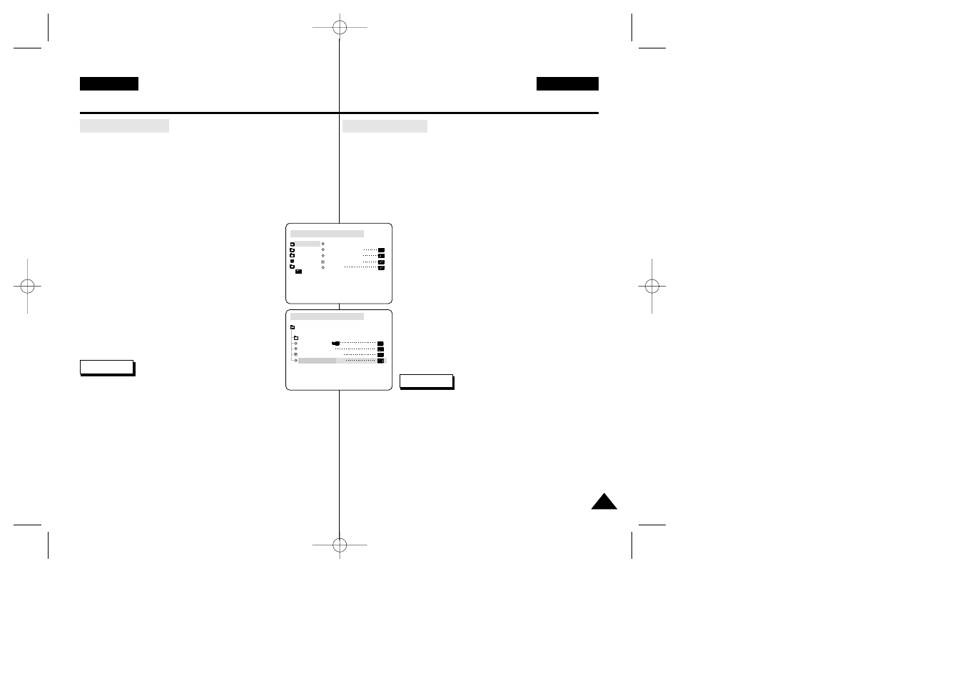 Advanced recording, Grabación avanzada | Samsung VP-D34(i) User Manual | Page 41 / 107