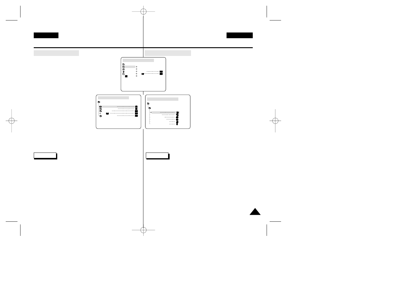 Advanced recording, Grabación avanzada | Samsung VP-D34(i) User Manual | Page 43 / 107