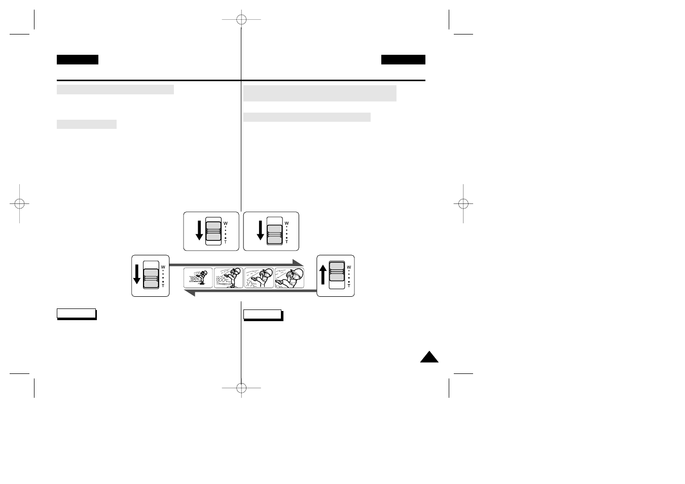 Advanced recording, Grabación avanzada | Samsung VP-D34(i) User Manual | Page 45 / 107