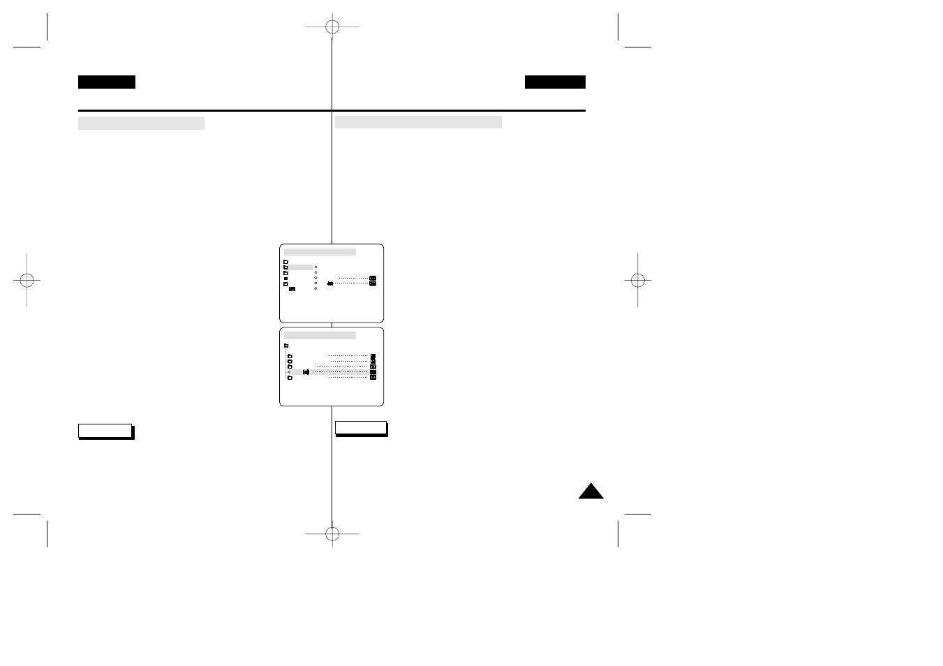 Advanced recording, Grabación avanzada | Samsung VP-D34(i) User Manual | Page 47 / 107