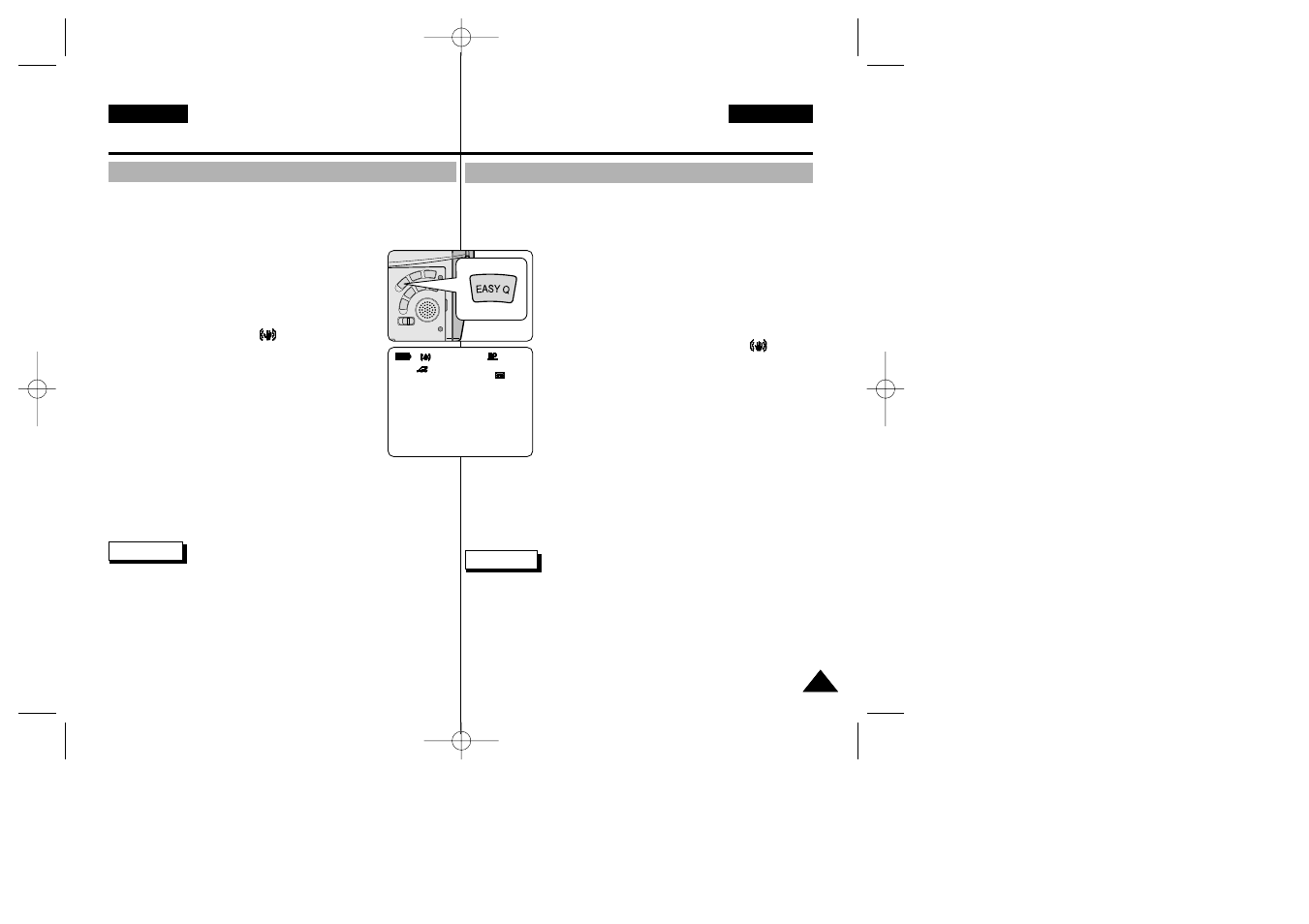 Advanced recording, Grabación avanzada | Samsung VP-D34(i) User Manual | Page 59 / 107